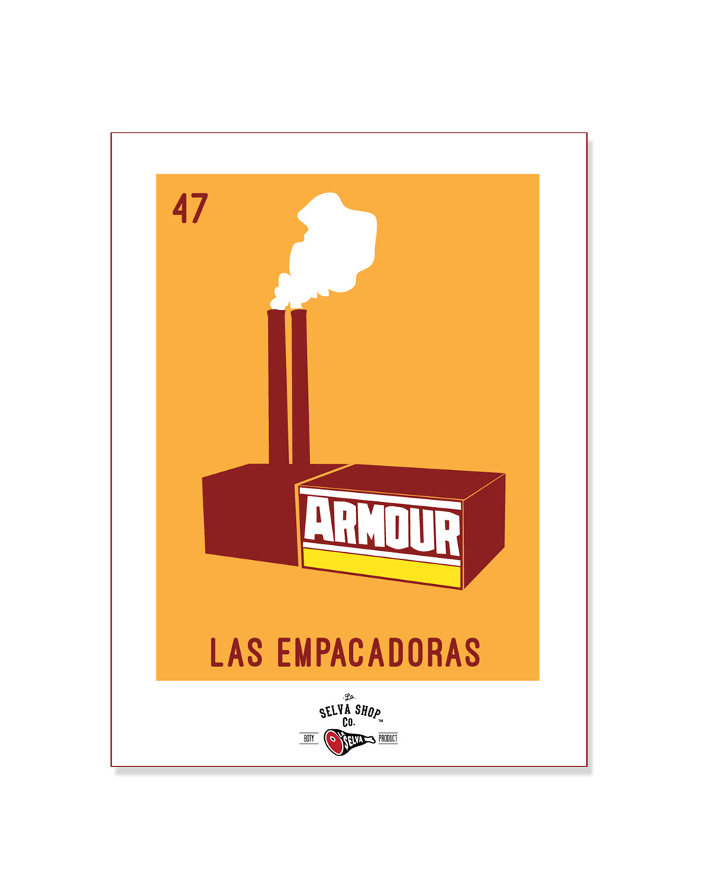 Las Empacadoras Loteria Card Magnet