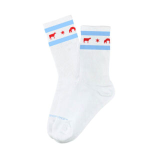 Back of the Yards Chicago Flag Socks