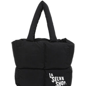 Puffer Tote Bag- Black